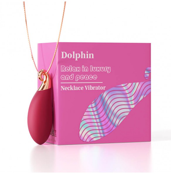 MizzZee - Dolphin Pendant Vibrating Egg (Chargeable - Red Rose)